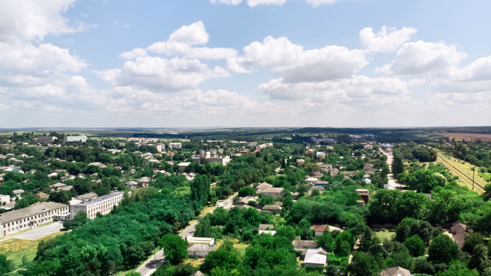 Countryside town landscape from the park’s original website